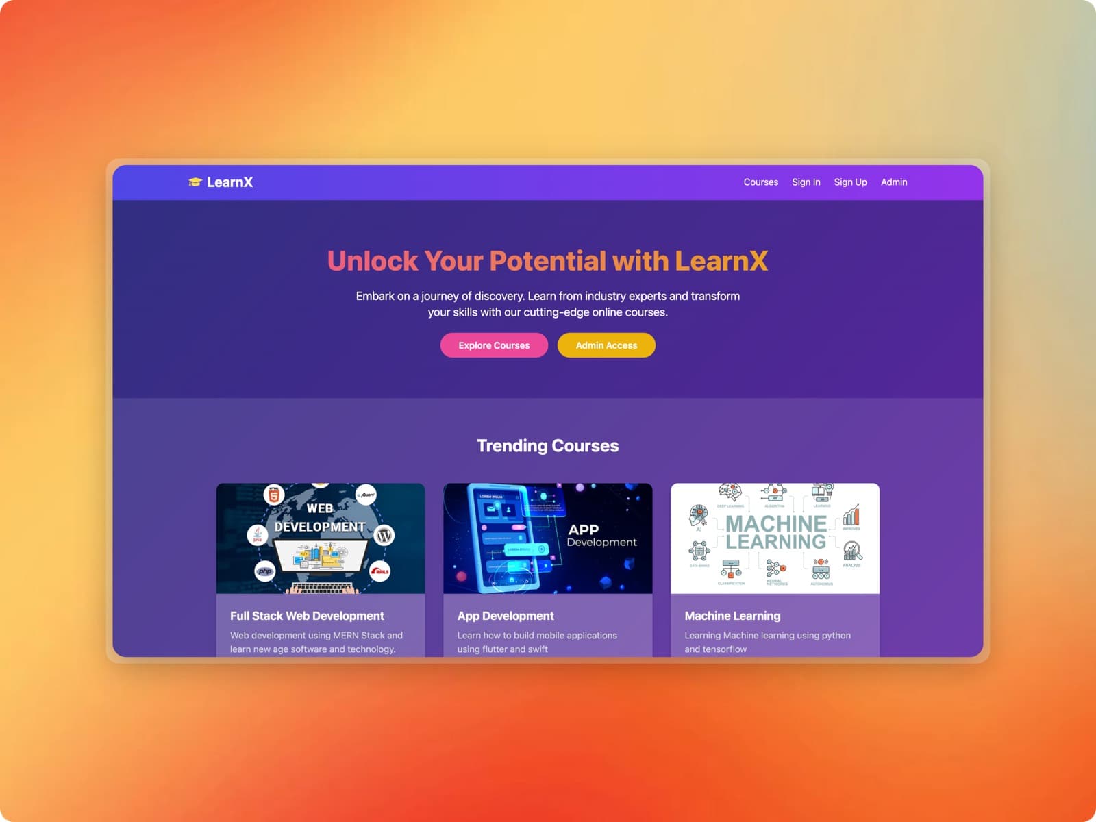 LearnX project cover